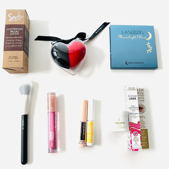 0895 BEAUTY SKINCARE MAKEUP COSMETIC BUNDLE SET WITH MAKEUP BAG - Picture 1 of 7